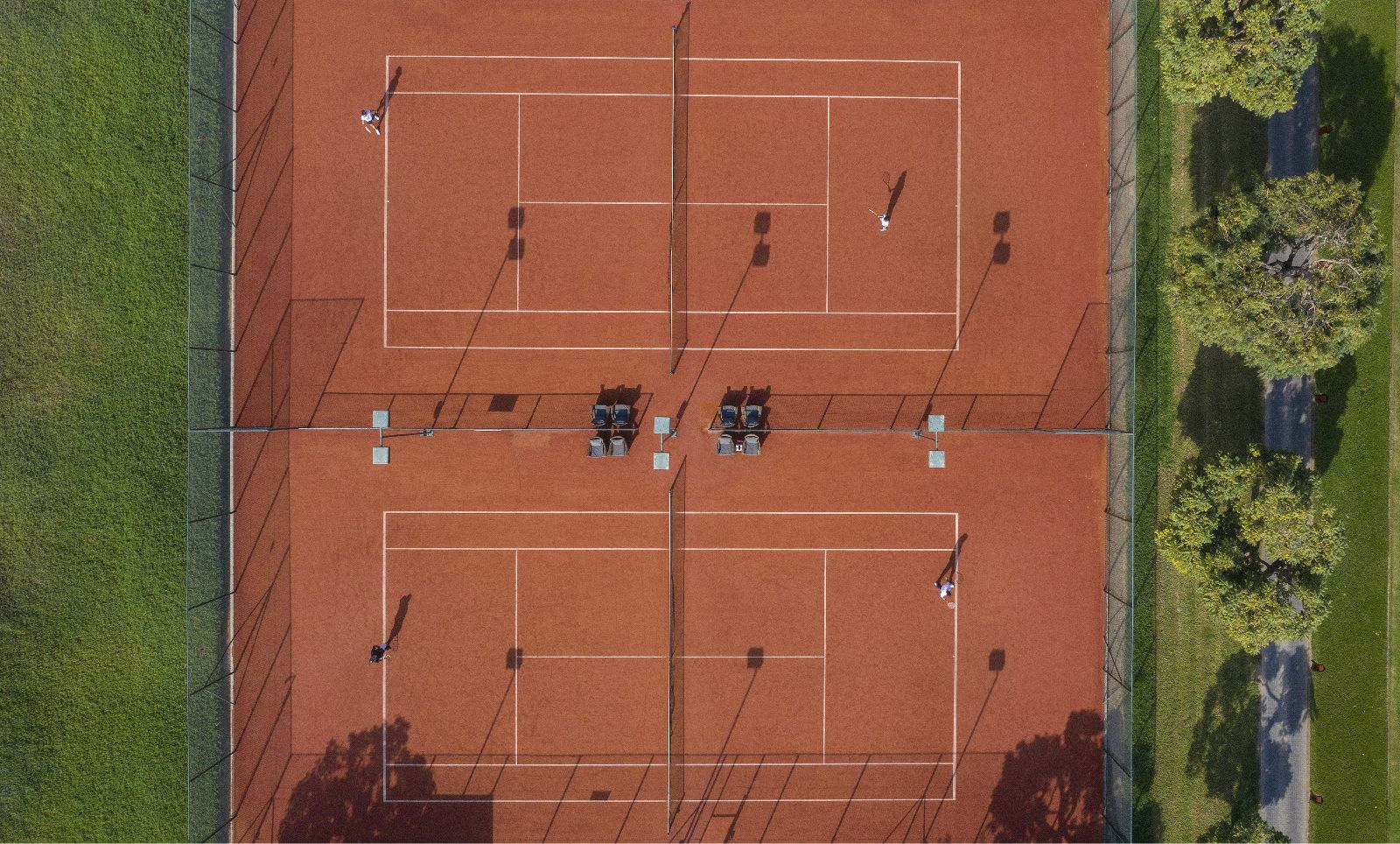 Tennis courts at the Chedi Muscat in Oman