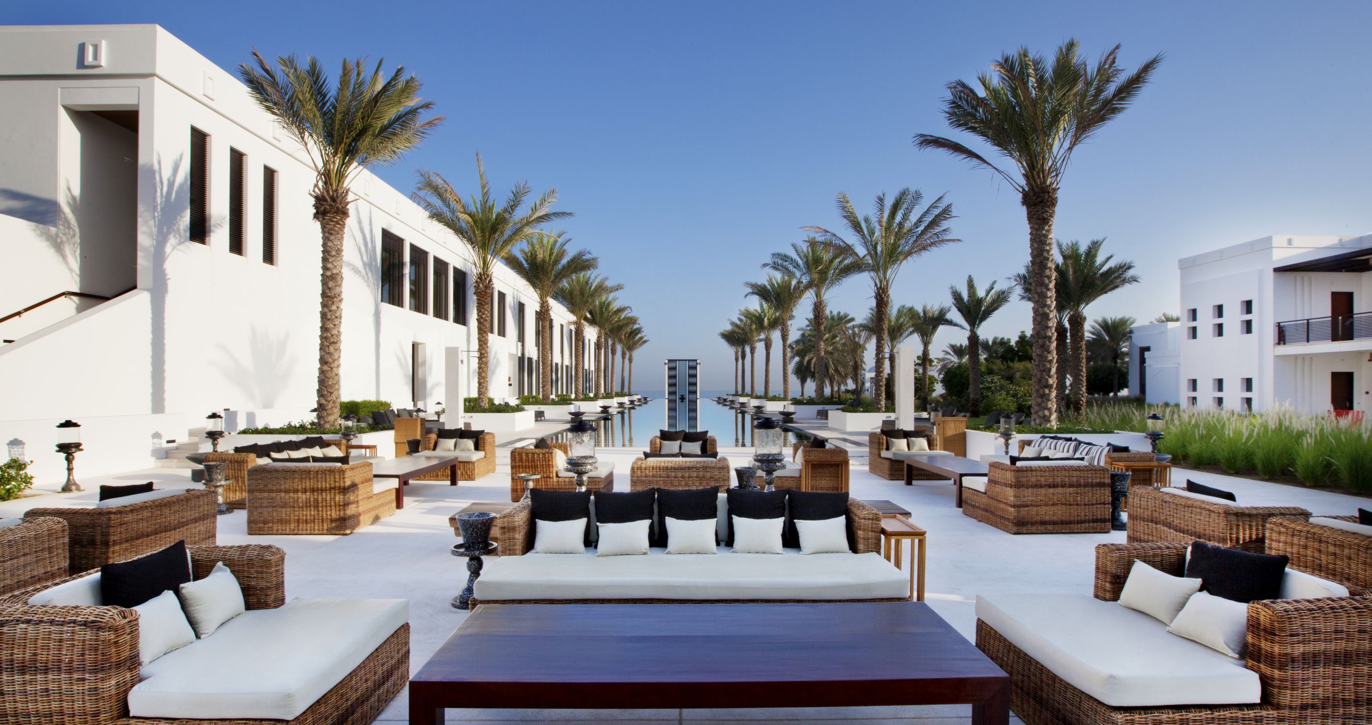 The swimming pool of Chedi Oman
