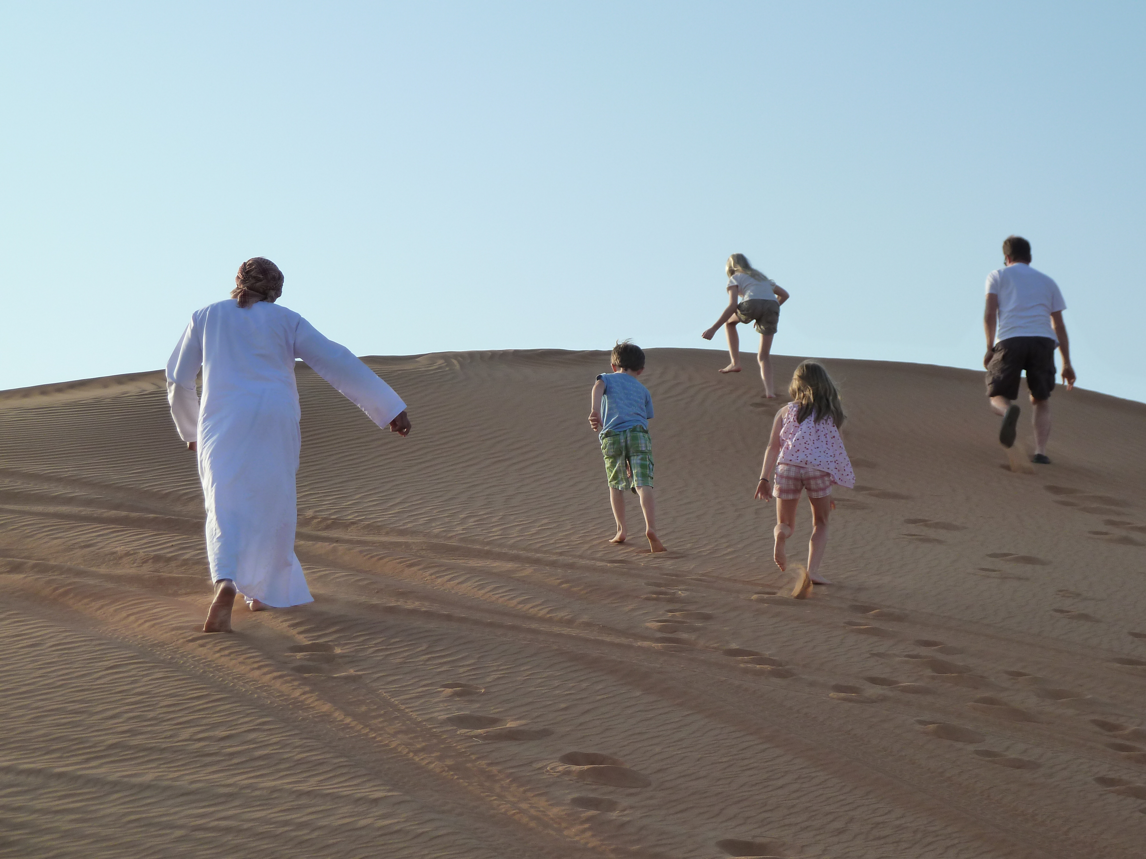 A family in the Wahiba, Oman