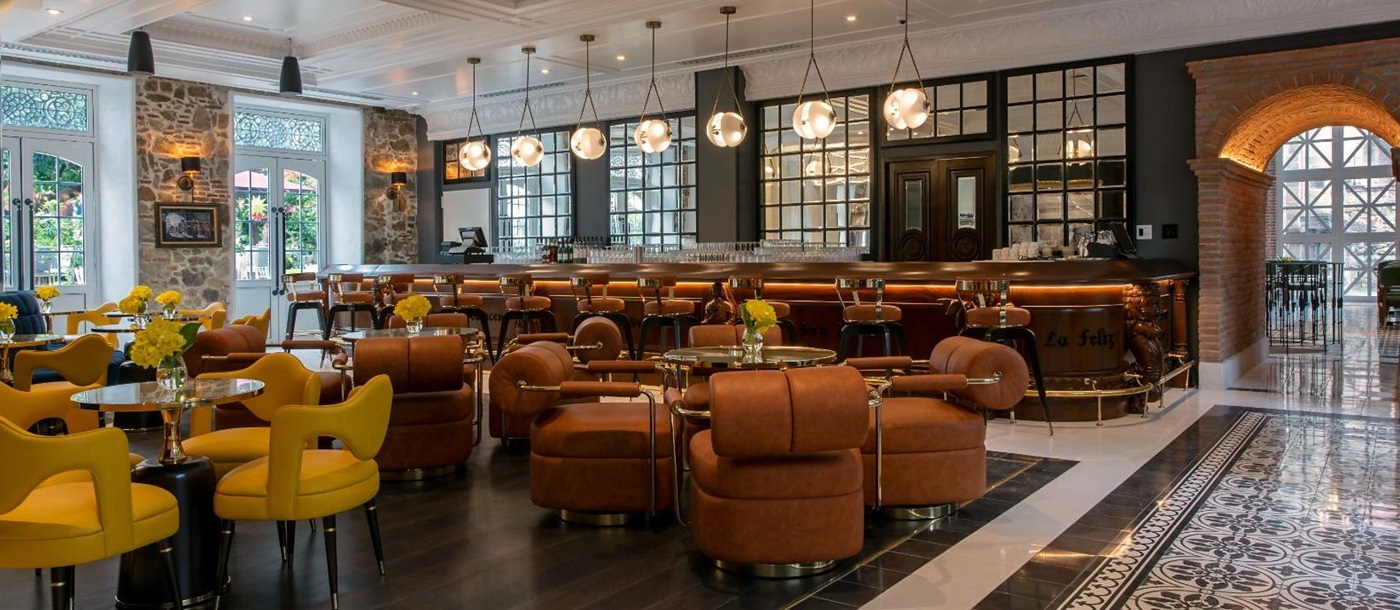 Exilio bar and lounge area at Hyatt's Hotel La Compania in Panama City