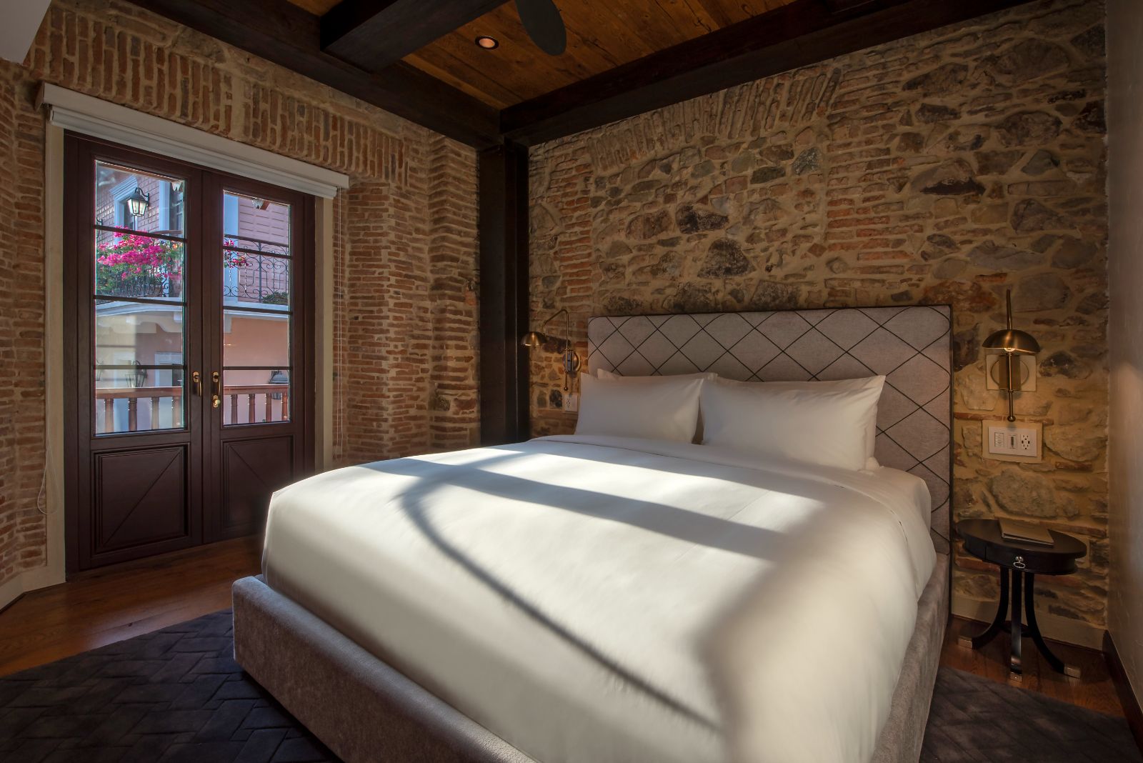 King bed at Hyatt's Hotel La Compania in Panama City