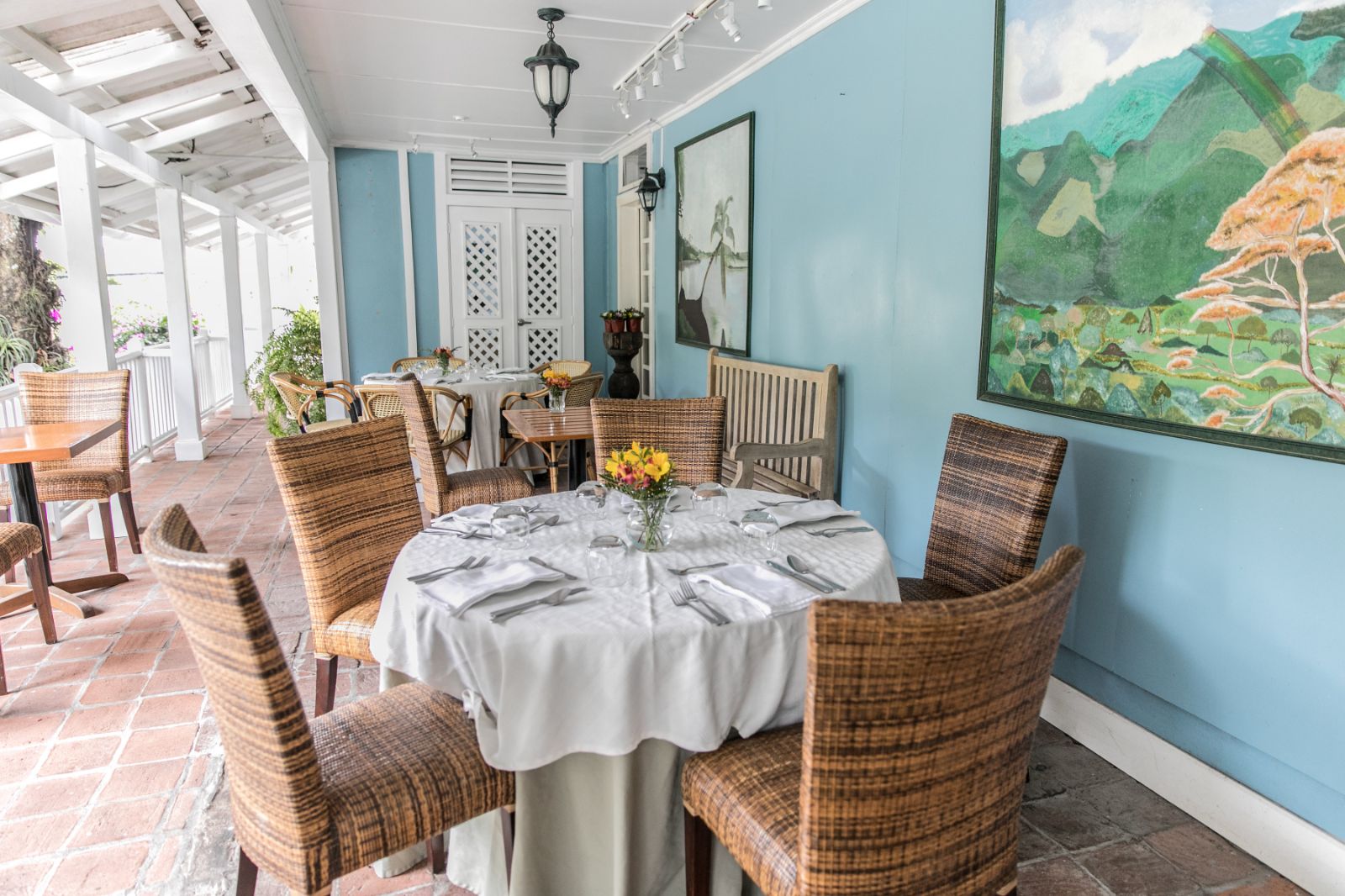 Dining area at Hotel Panamonte in the Chiriqui region of Panama