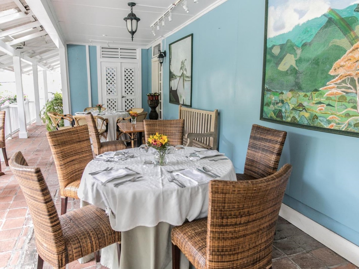 Dining area at Hotel Panamonte in the Chiriqui region of Panama