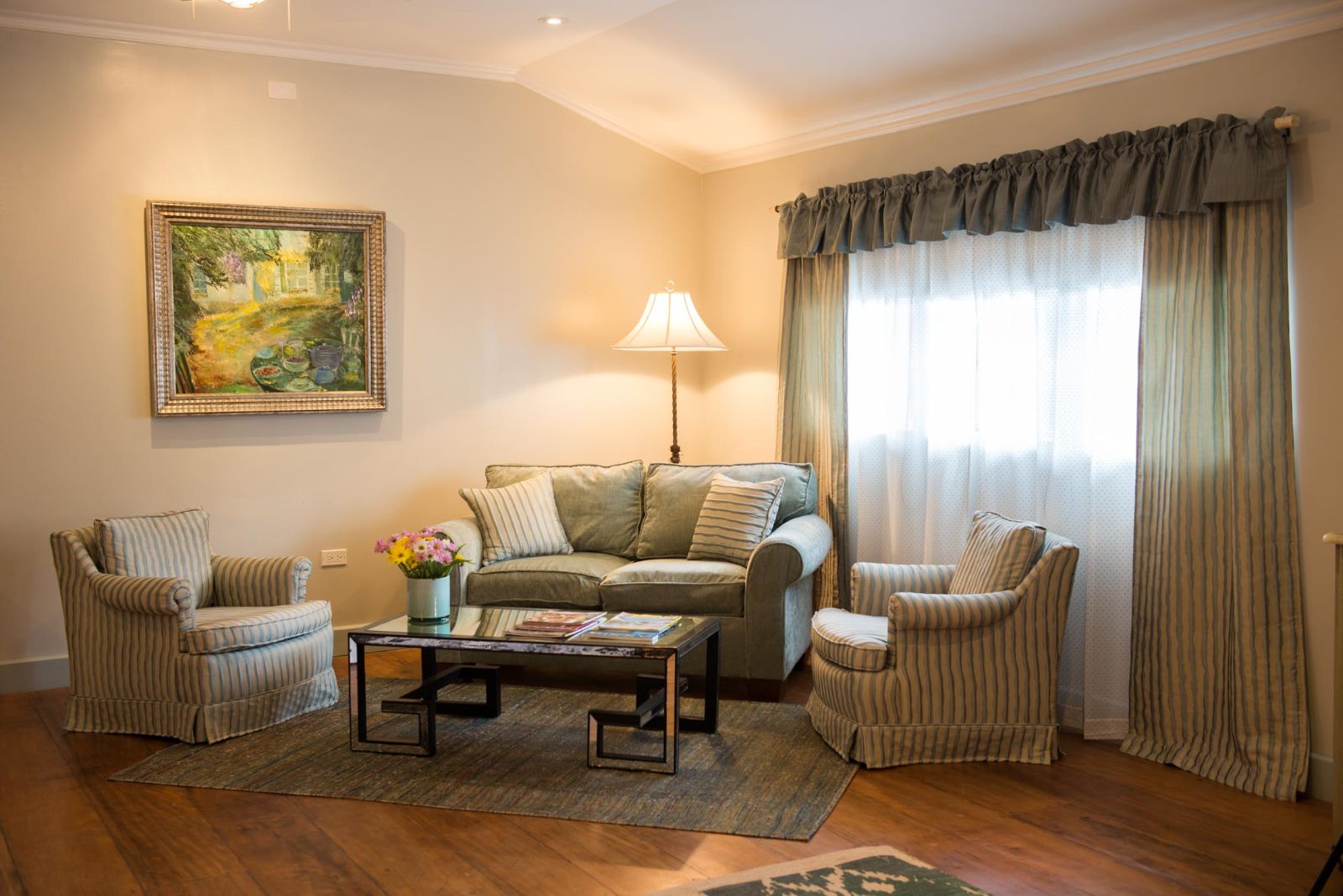 Guest suite living area at Hotel Panamonte in the Chiriqui region of Panama