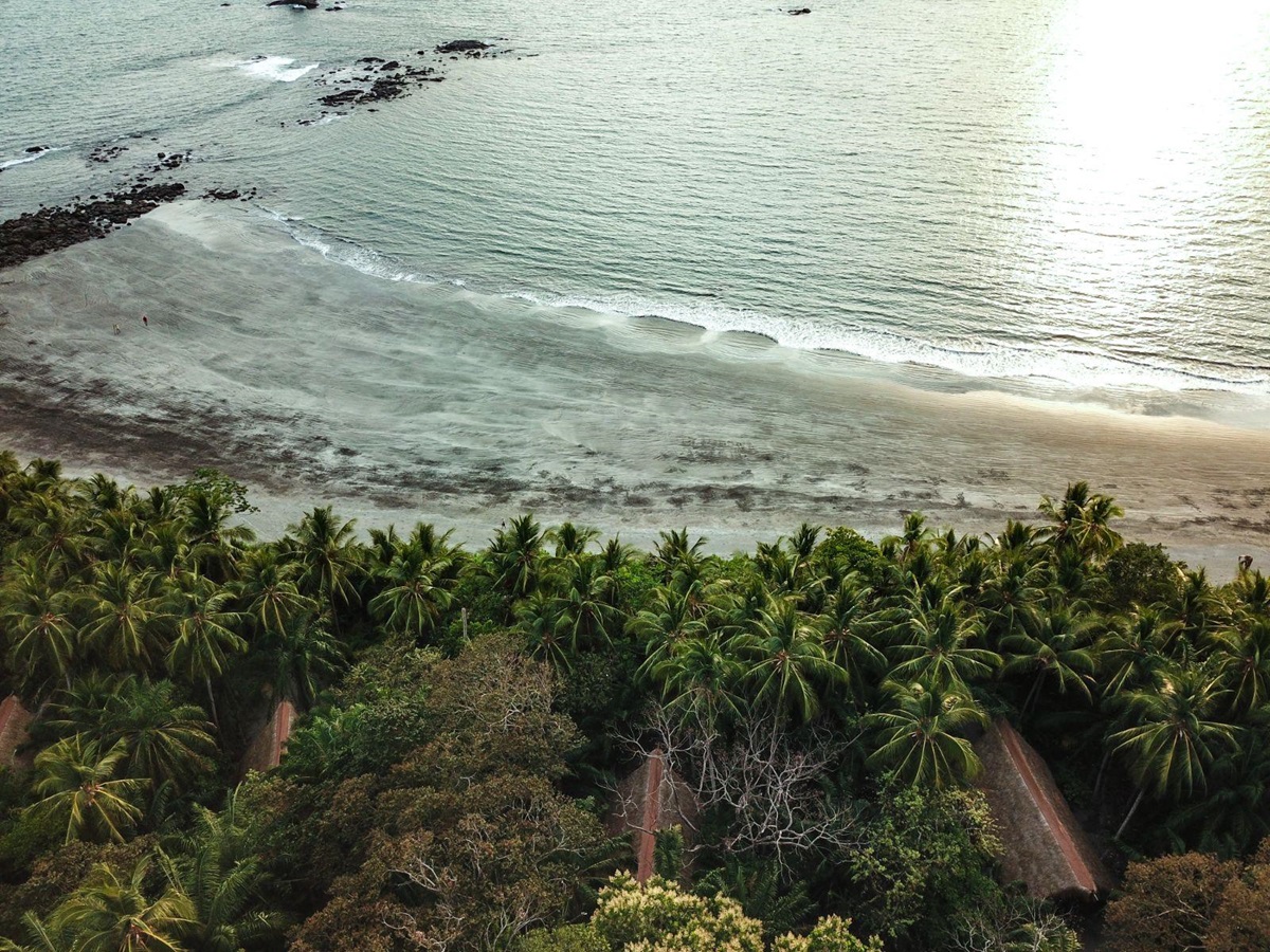 Aerial view of Isla Palenque in the Chiriqui region of Panama