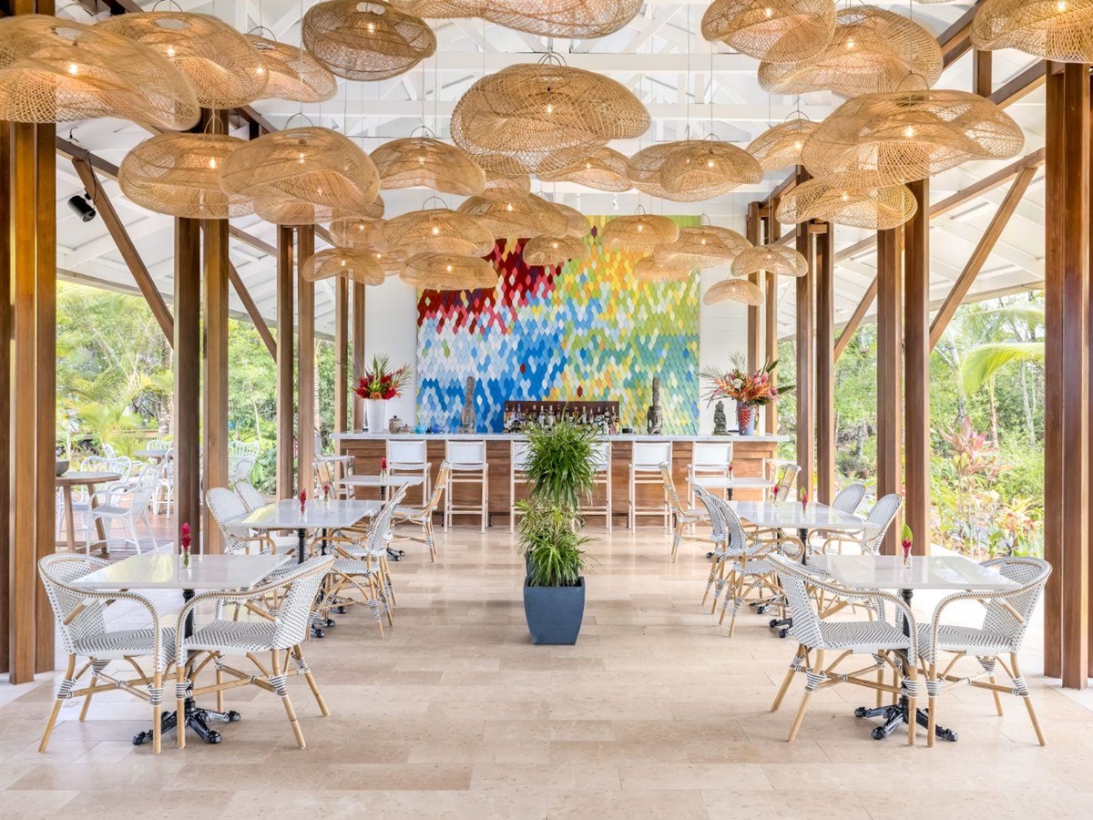 Cafe at Nayara Bocas Del Toro resort in Panama