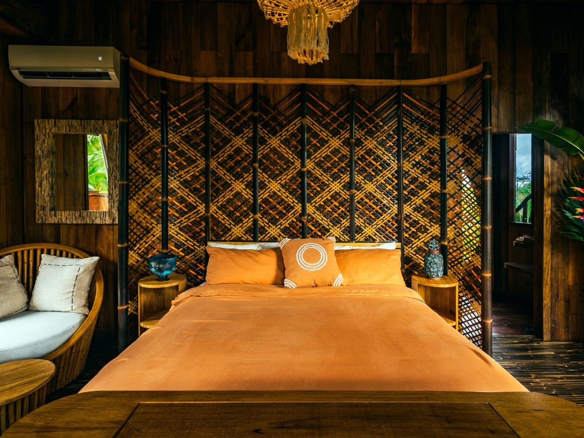 Treehouse villa bedroom at Nayara Bocas Del Toro resort in Panama