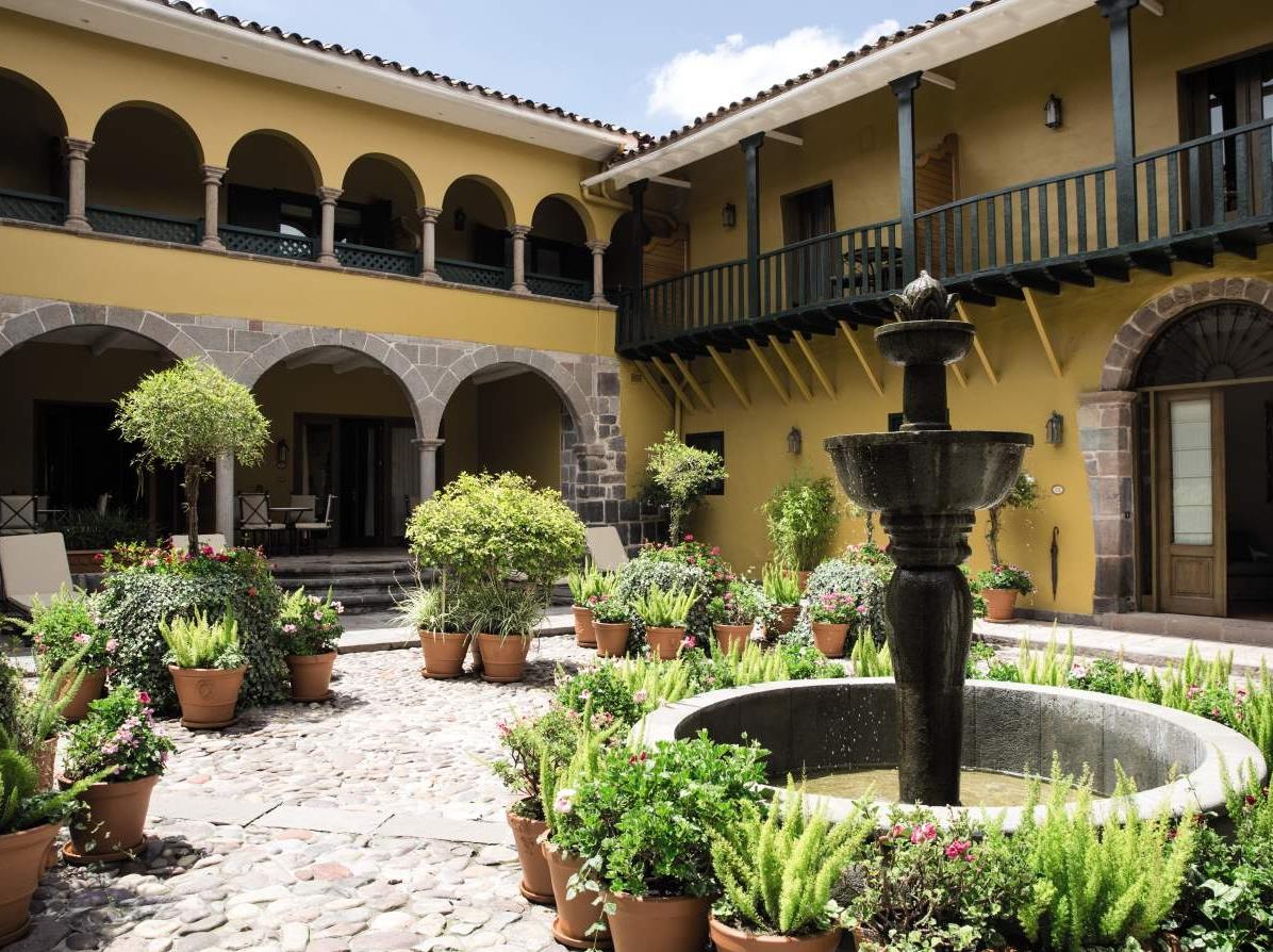 Courtyard at Belmond Monasterio in Peru