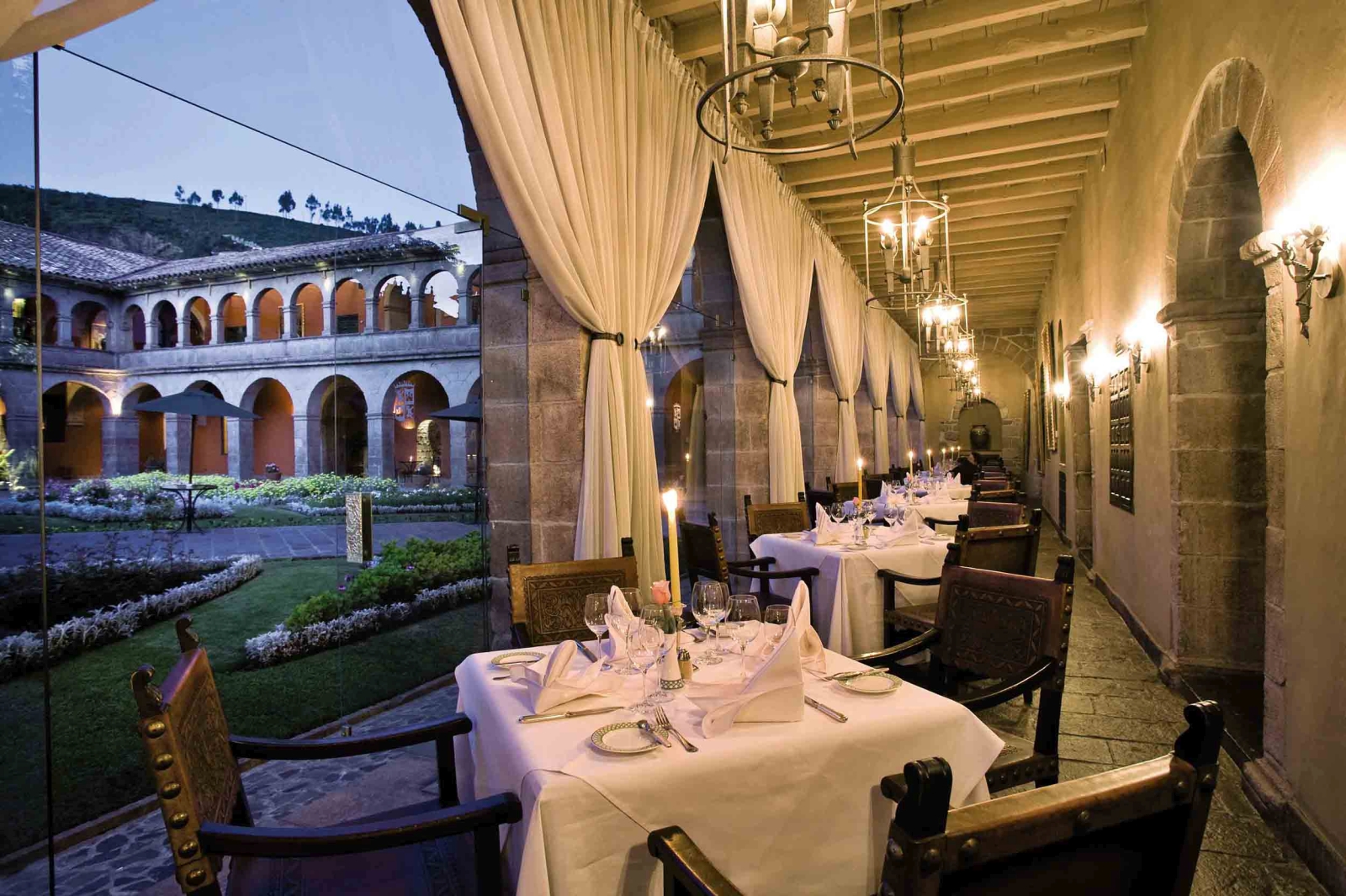 Dining at Belmond Monasterio in Peru