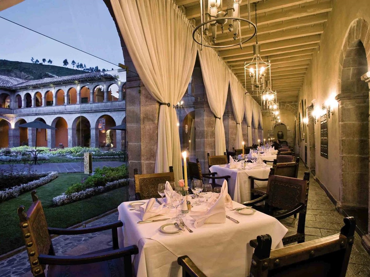 Dining at Belmond Monasterio in Peru