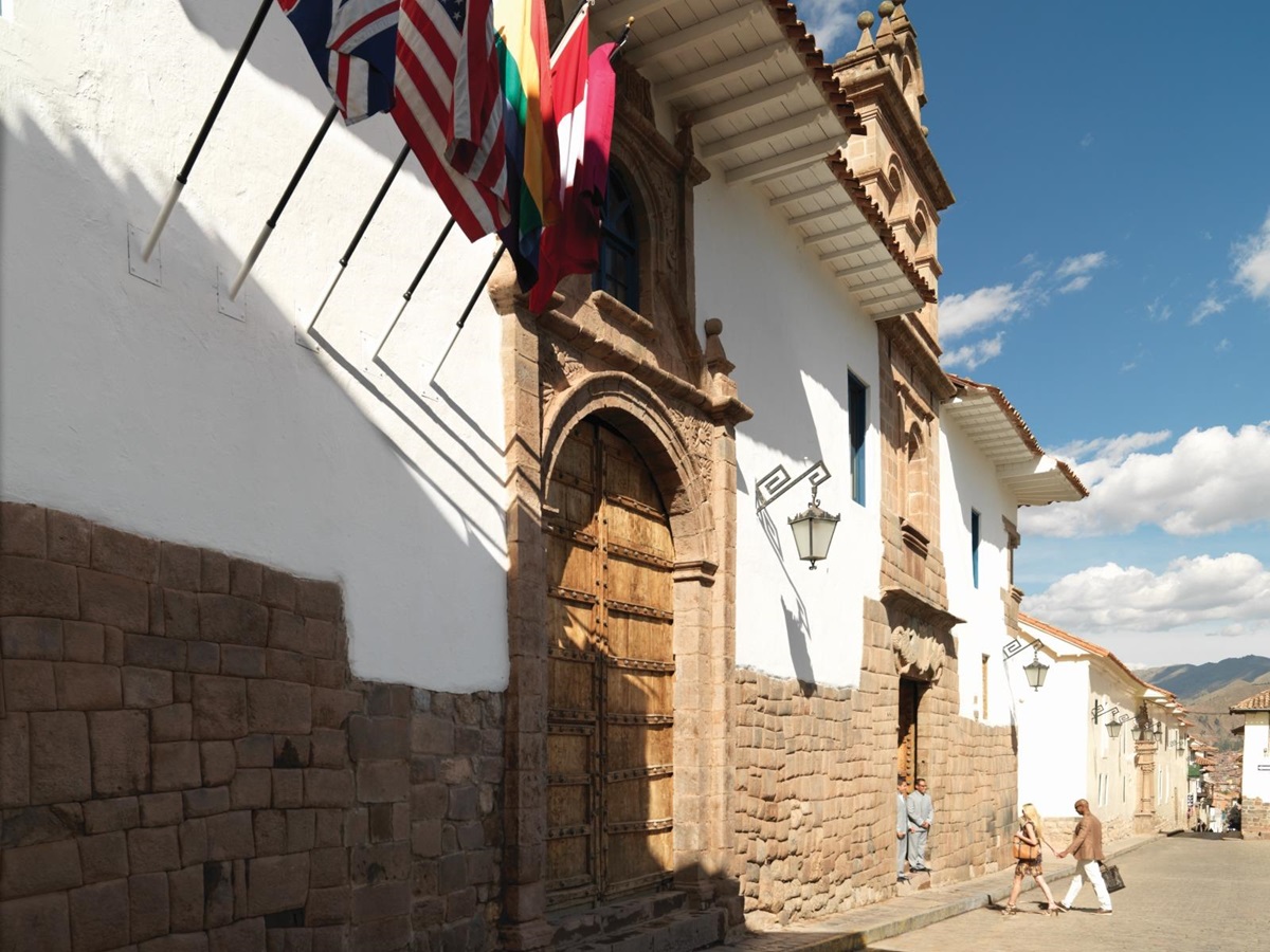 Exterior of Belmond Palacio Nazarenas in Peru