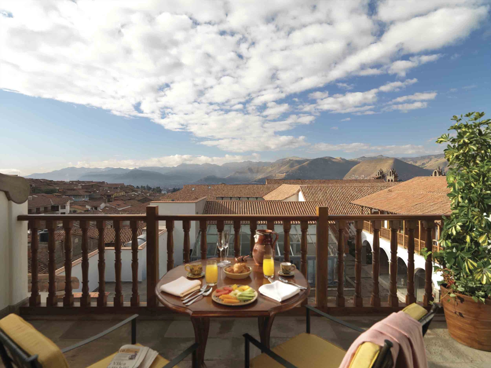 View from  Belmond Palacio Nazarenas in Peru