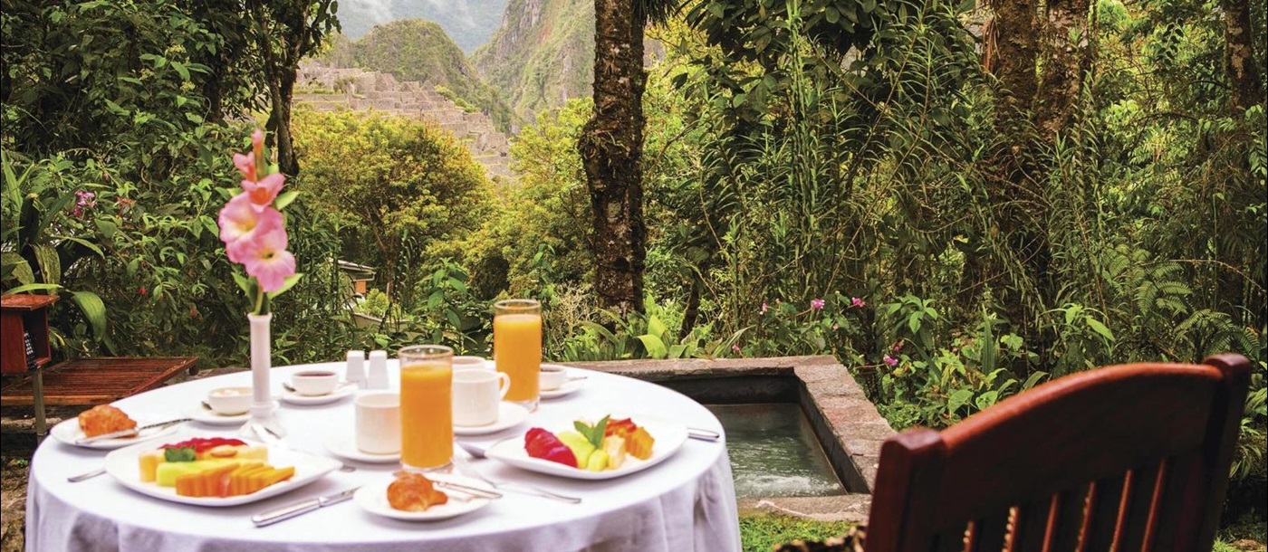 Dining at Belmond Sanctuary Lodge in Peru