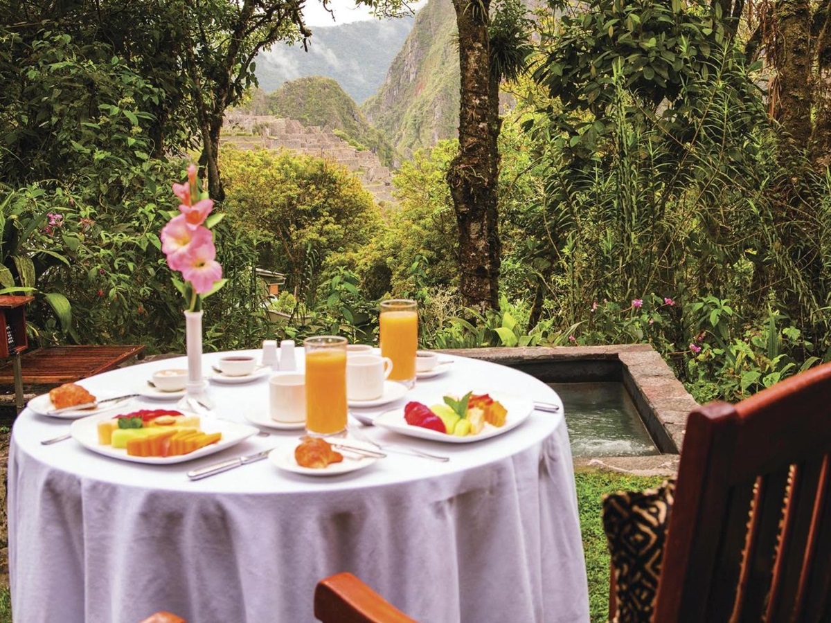 Dining at Belmond Sanctuary Lodge in Peru
