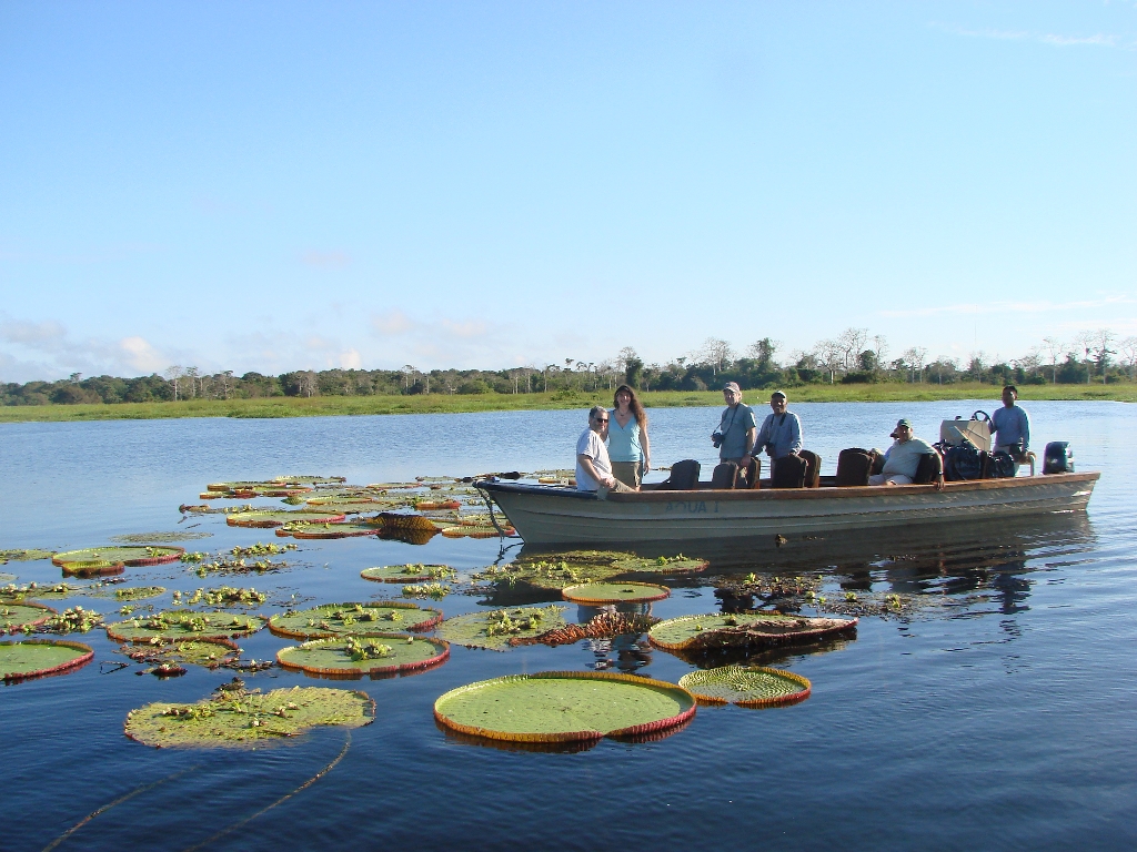 Canoes onboard Delfin 1 in Peru