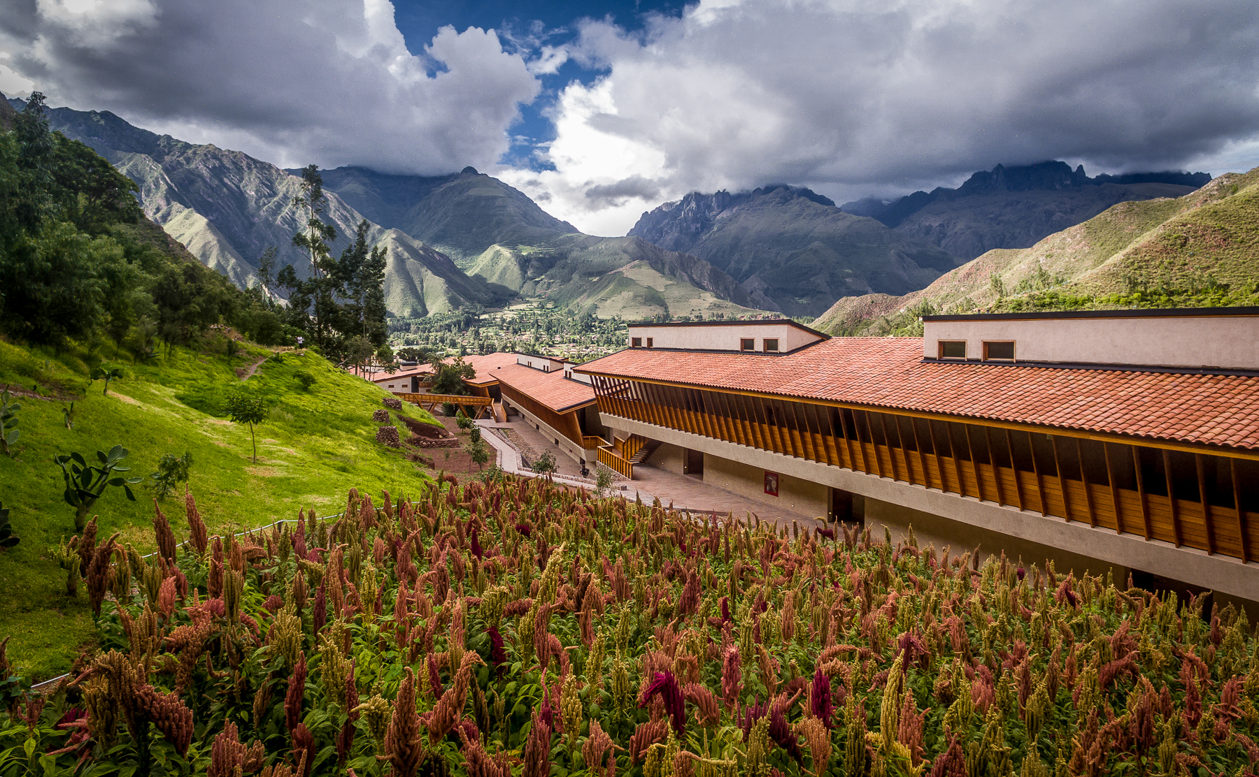Exterior view of Explora Sacred Valley in Peru