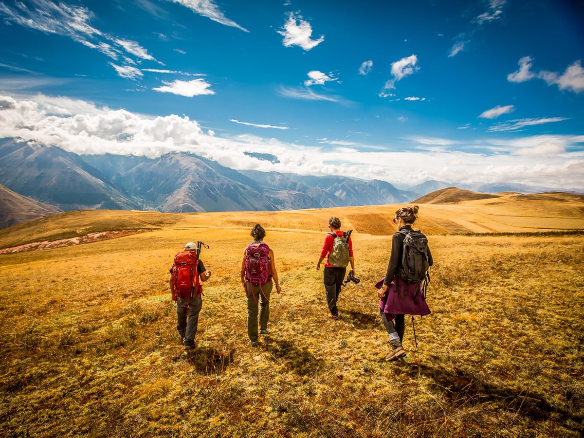 Trekking near Explora Sacred Valley in Peru