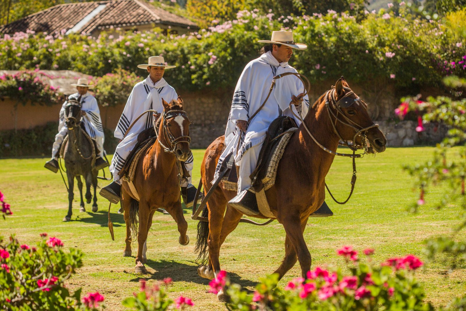 Ranch riding at Sol Y Luna hotel in the Cusco region of Peru