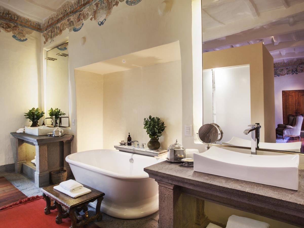 Bathroom at Inkaterra La Casona in Peru