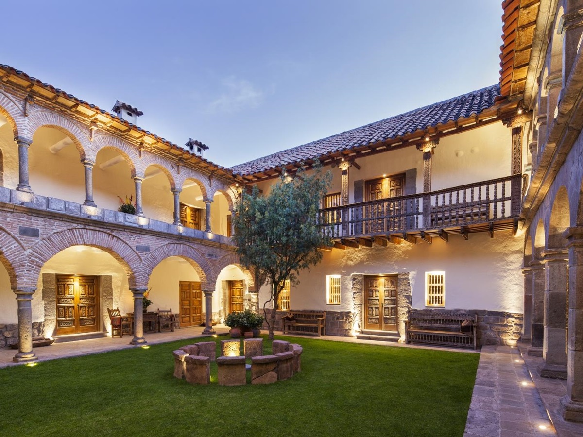 Courtyard at Inkaterra La Casona in Peru