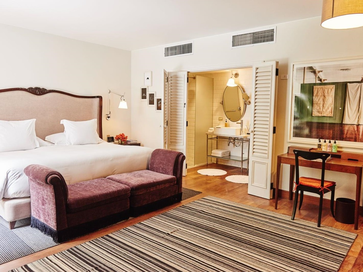 Guest suite at Hotel B in the Barranco neighbourhood of Lima