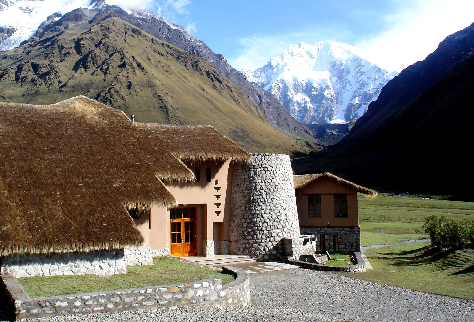 Exterior of Salkantay Lodge in Peru