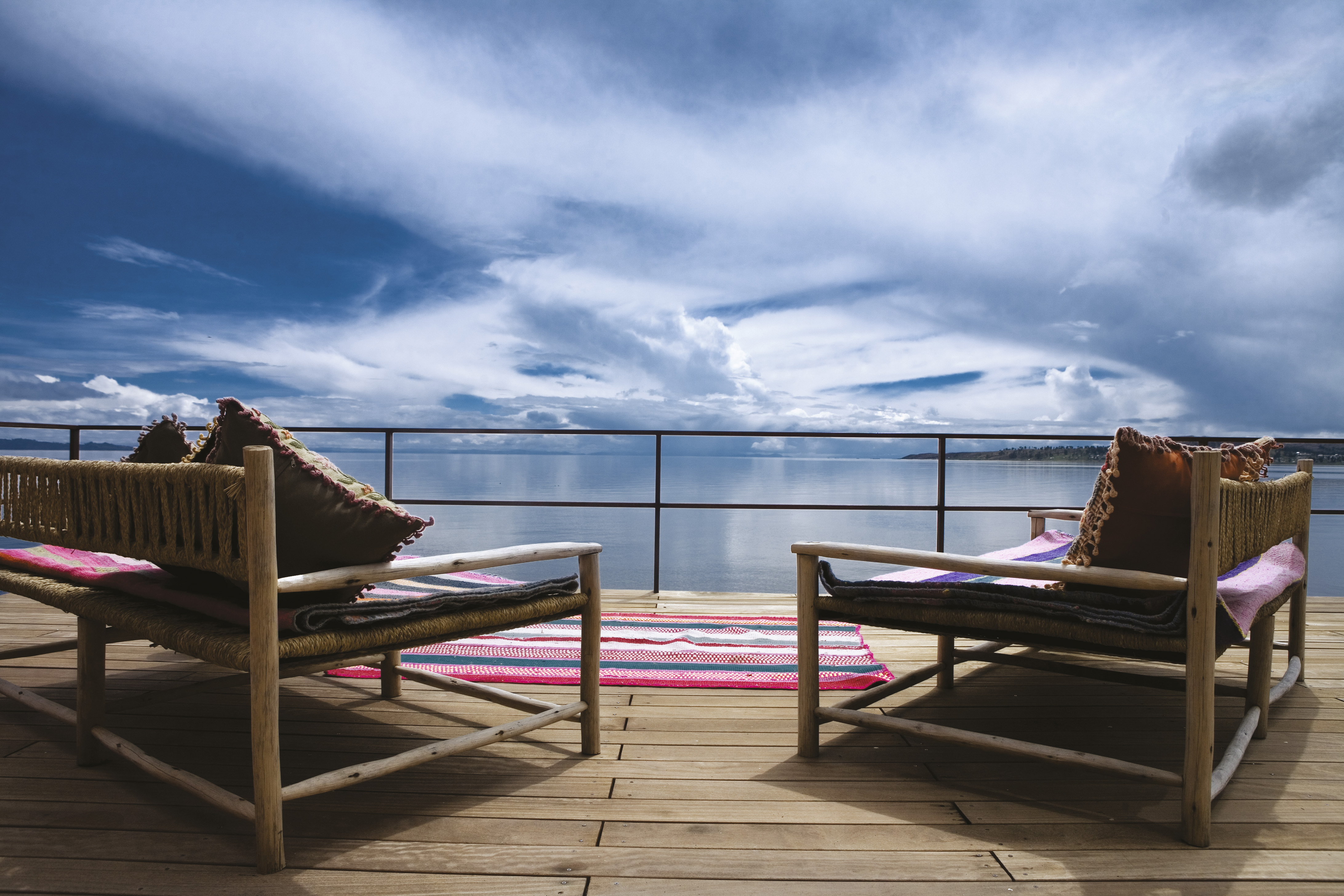Balcony at Titilaca in Peru