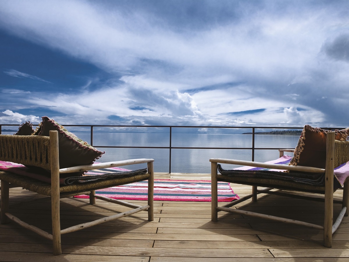 Balcony at Titilaca in Peru