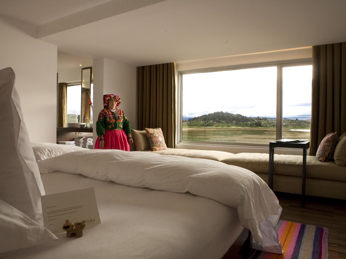 Bedroom at Titilaca in Peru
