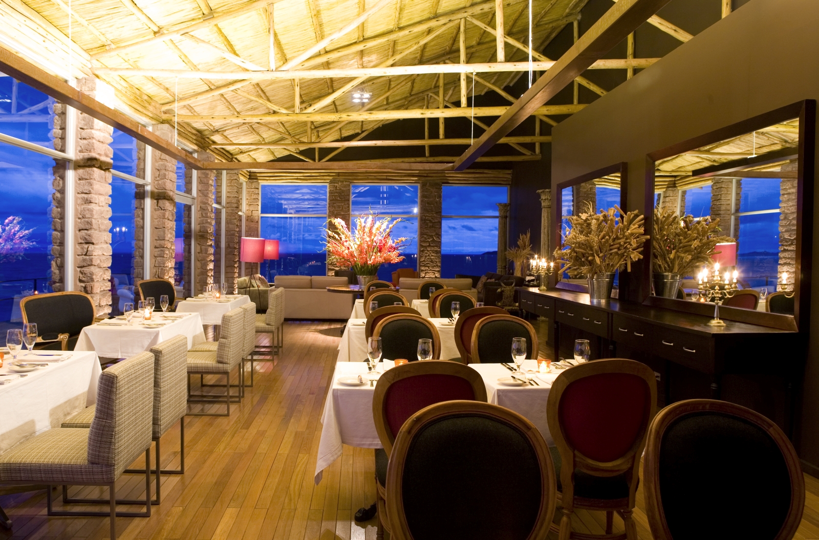 Dining at Titilaca in Peru