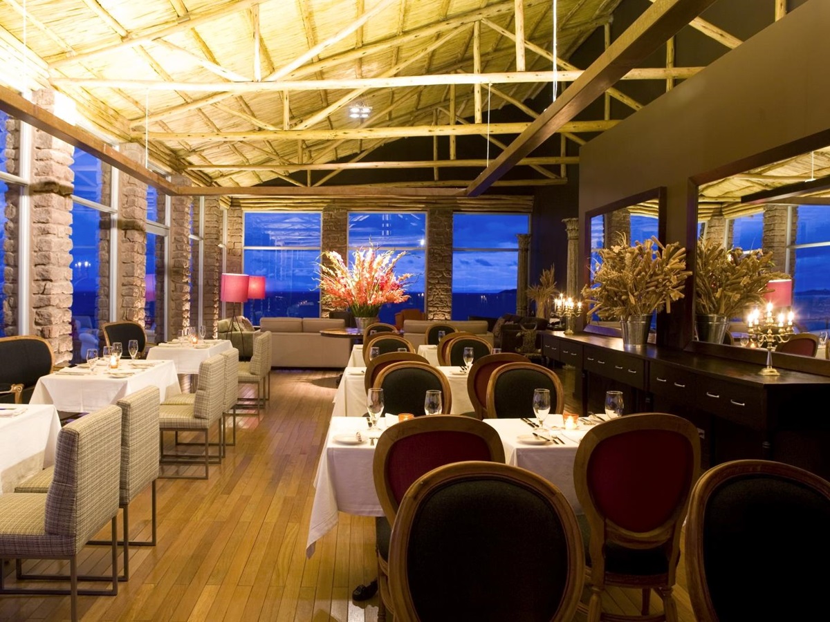 Dining at Titilaca in Peru