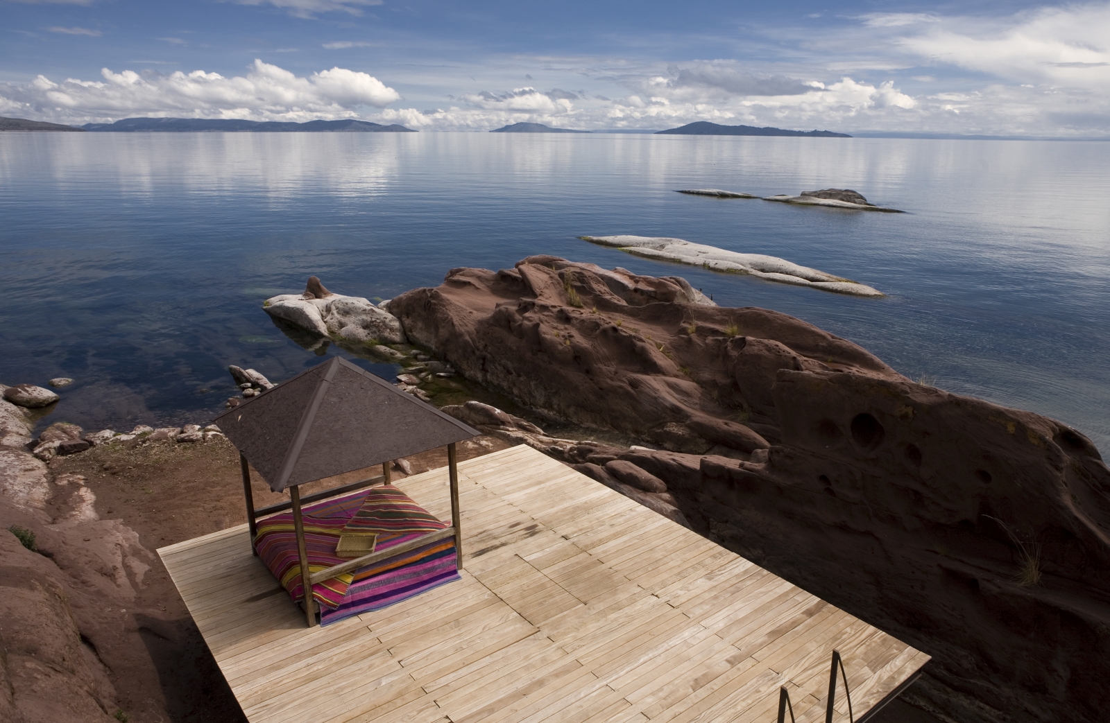 Terrace at Titilaca in Peru