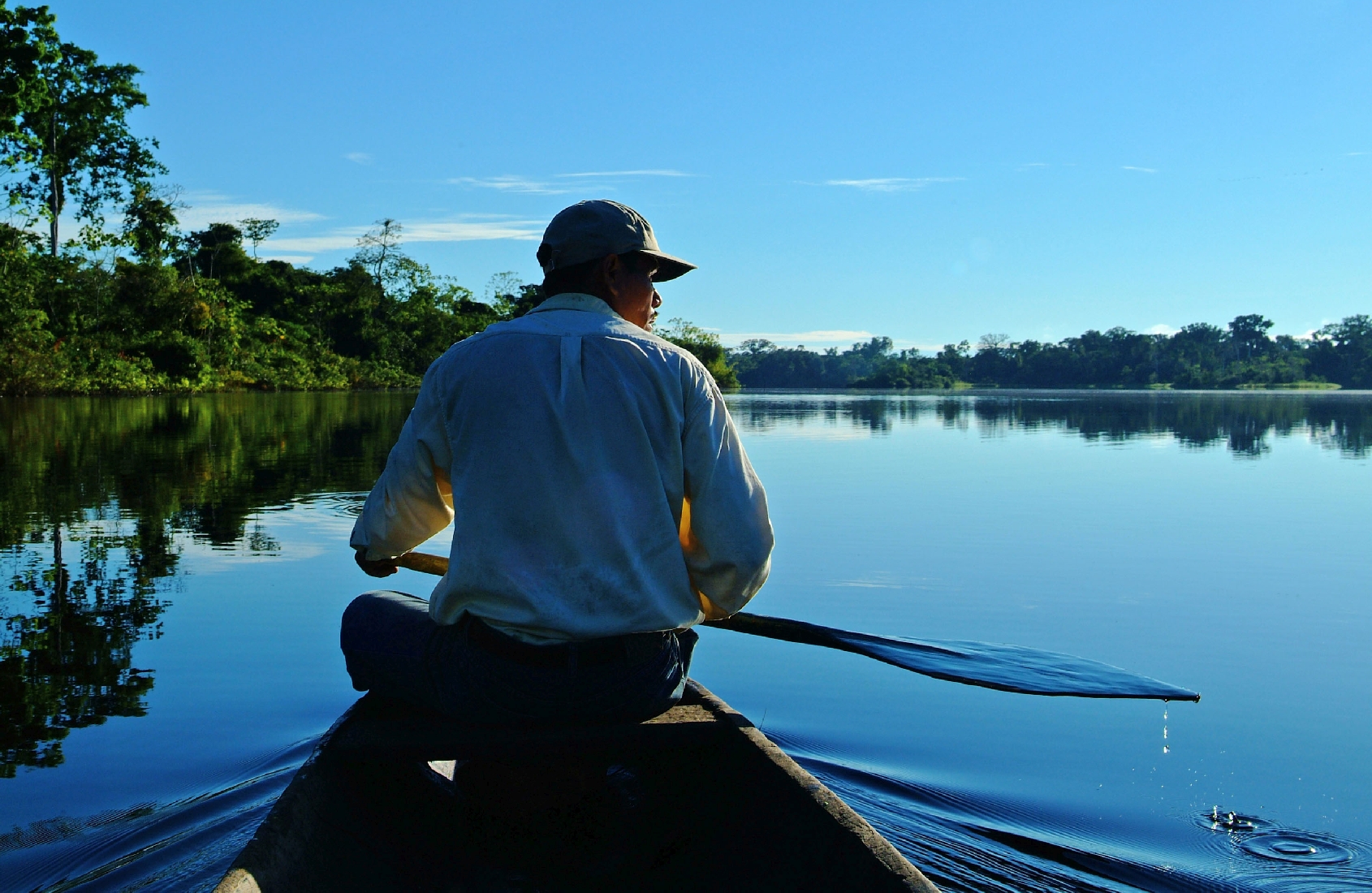 Canoeing in Peru