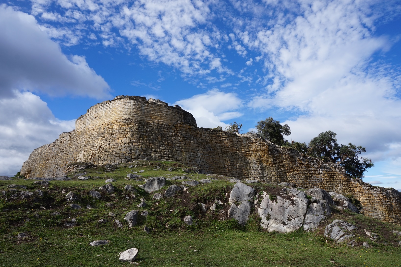 Walls of Kuelap in northern Peru