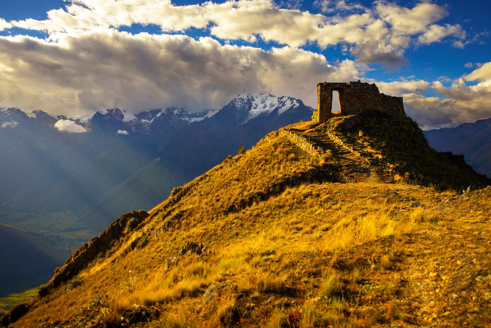 The Sun Gate of Machu Picchu in Peru
