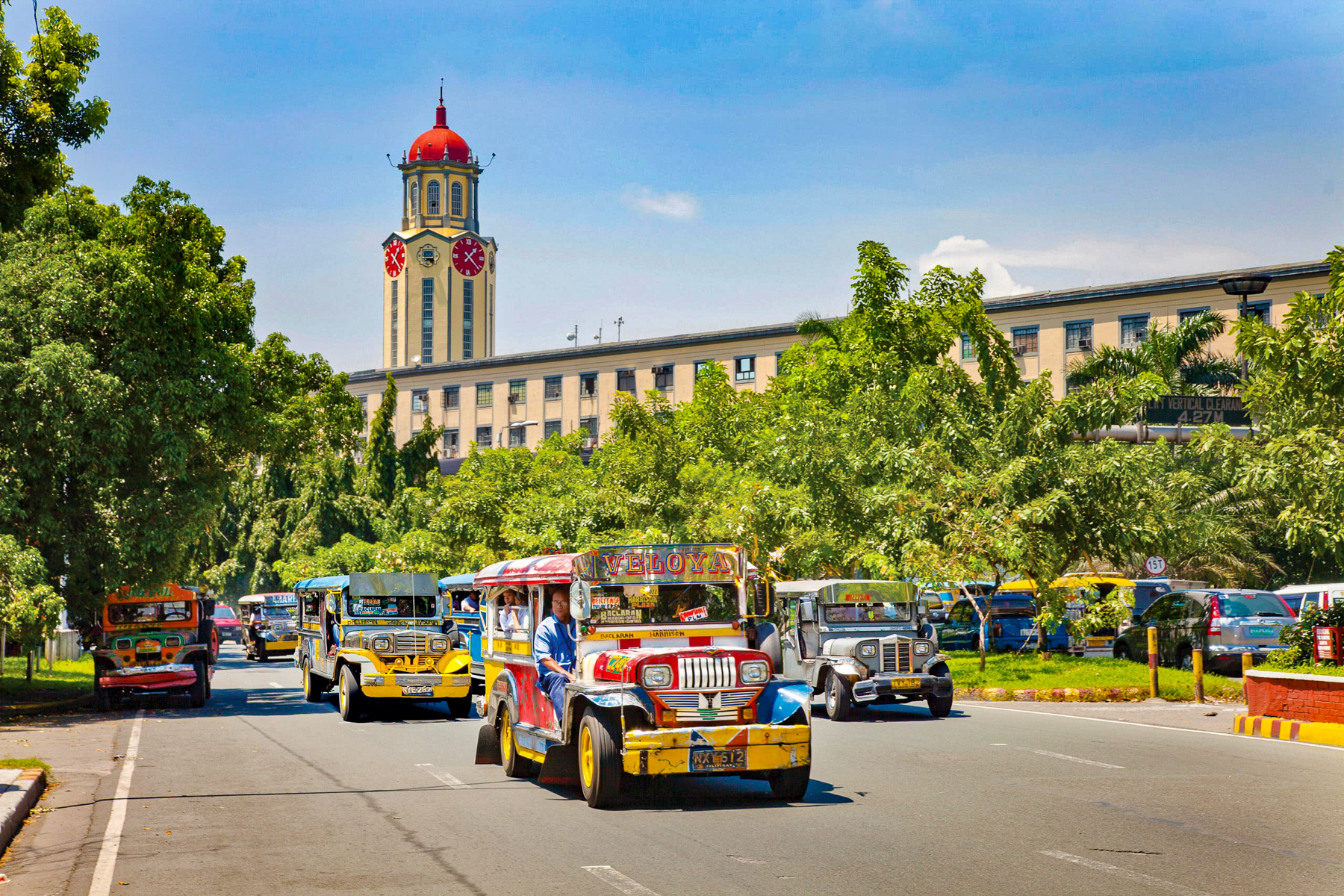 Jeepney riding through Manila