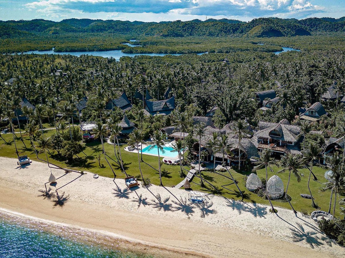 Aerial view of Nay Palad Hideaway in the Philippines