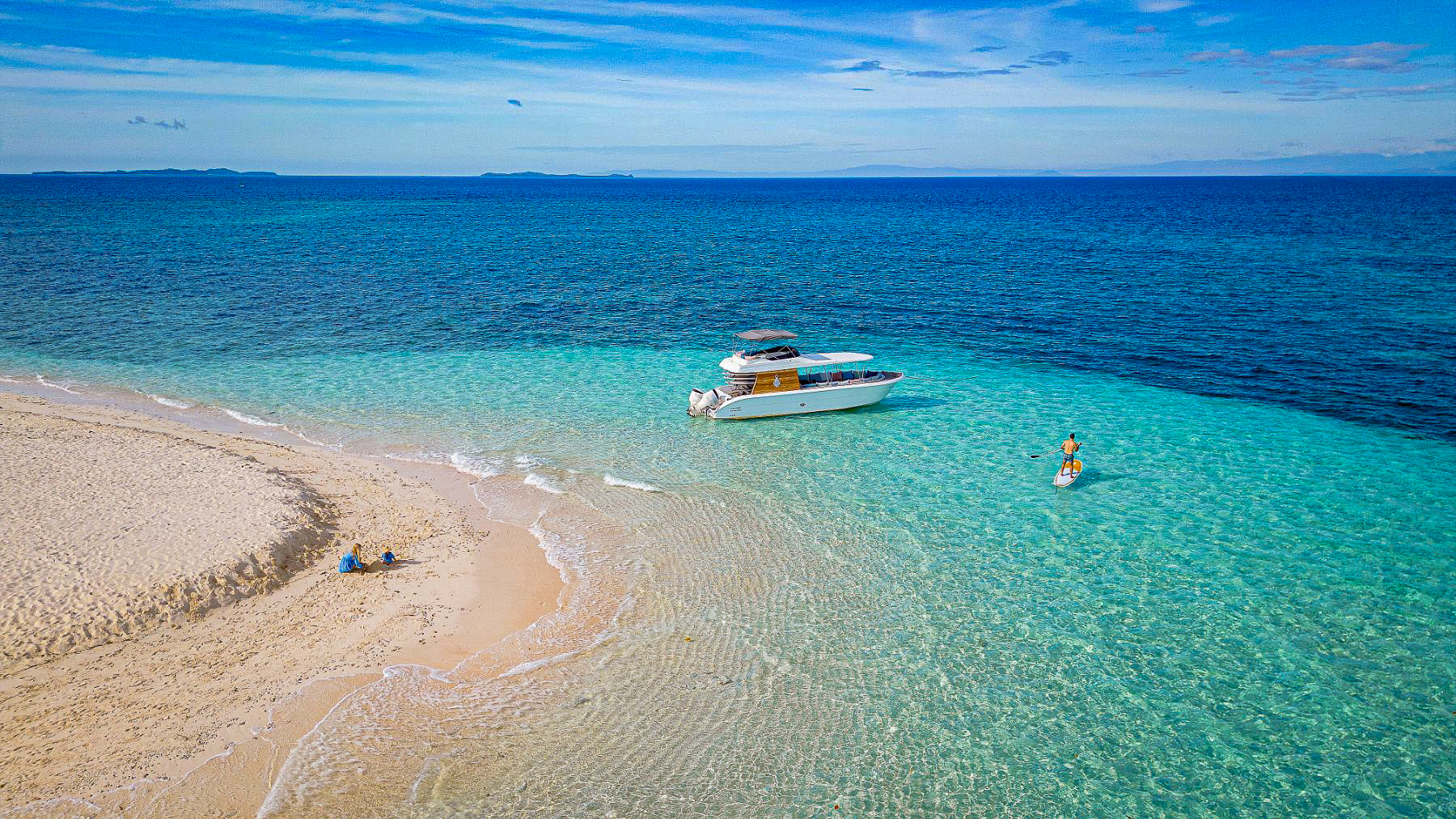 Island hopping at Nay Palad Hideaway beach resort in the Philippines