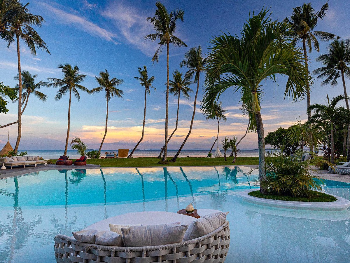 Swimming pool at Nay Palad Hideaway beach resort in the Philippines