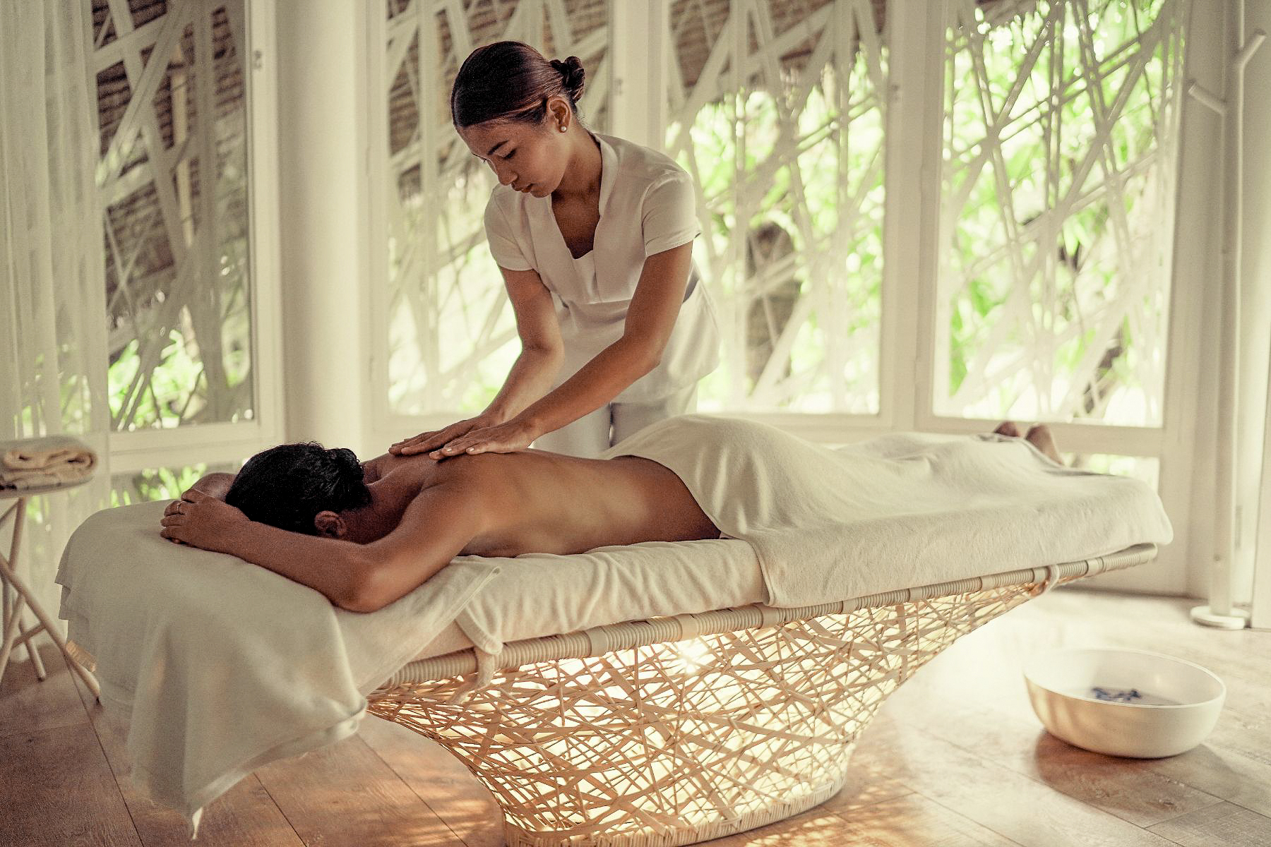 Spa treatments at Nay Palad Hideaway beach resort in the Philippines
