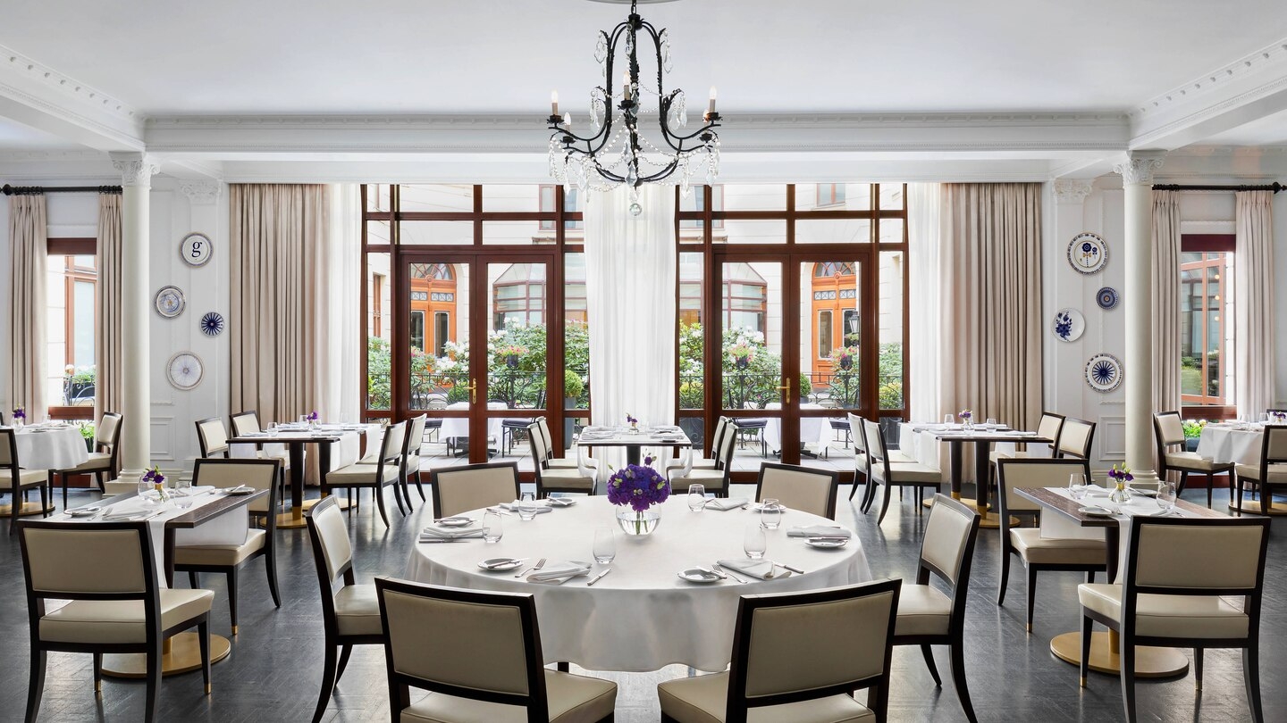 Marconi I restaurant at Hotel Bristol in Warsaw Poland
