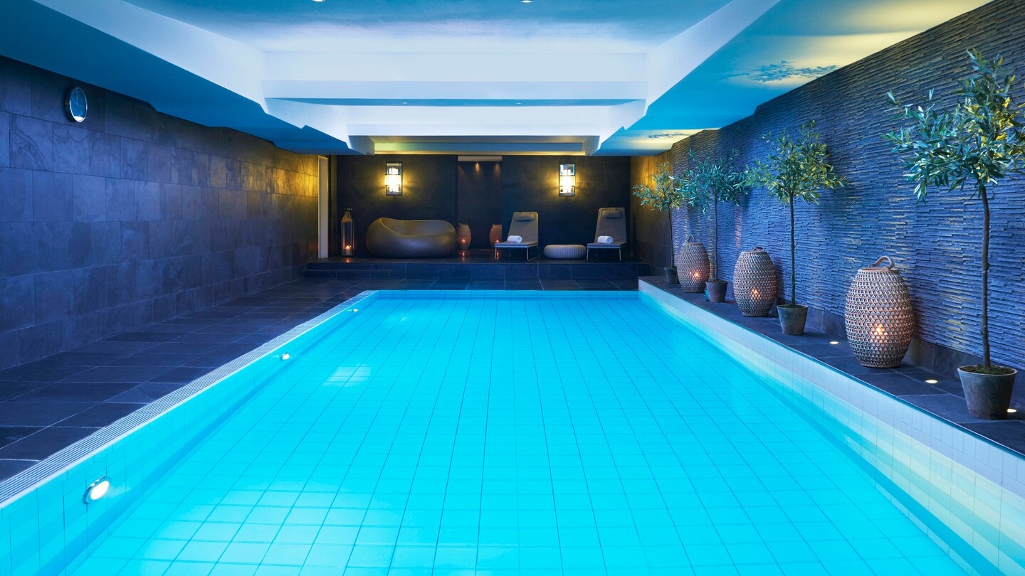 Indoor pool at Hotel Bristol in Warsaw Poland