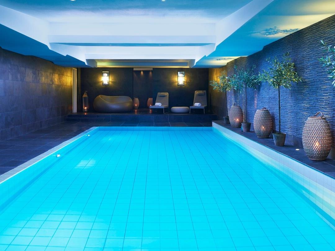 Indoor pool at Hotel Bristol in Warsaw Poland