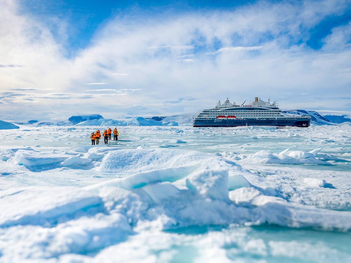 Trekking in Antarctica from Ponant's Le Commandant Charcot