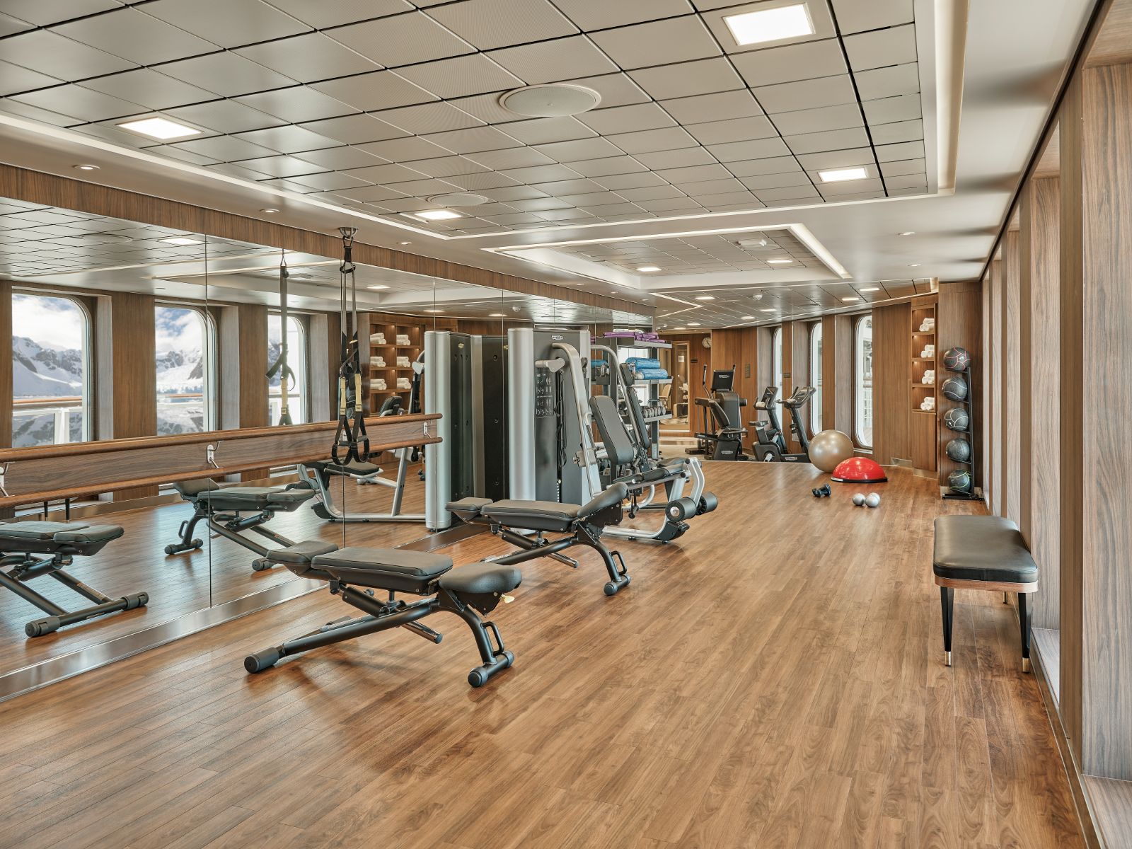 Fitness centre on board the Silver Endeavour