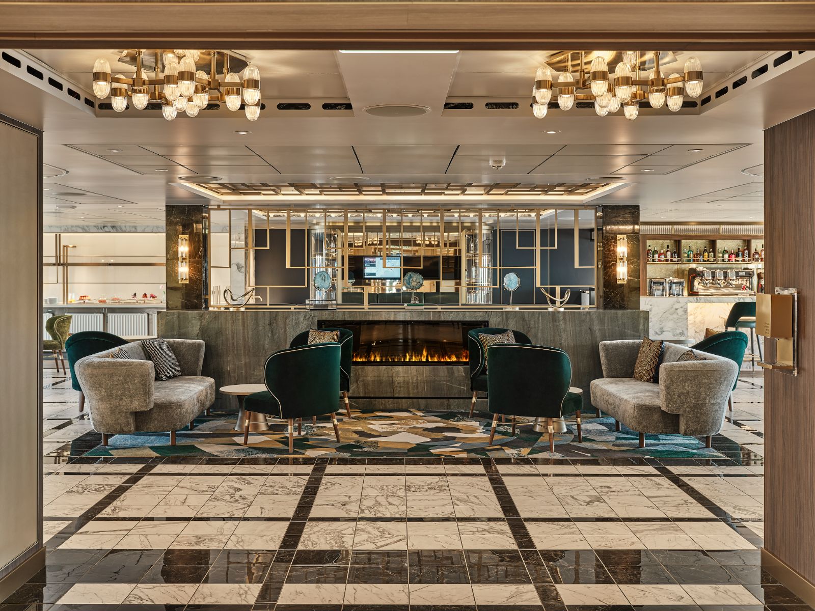 The Arts Cafe on board the Silver Endeavour