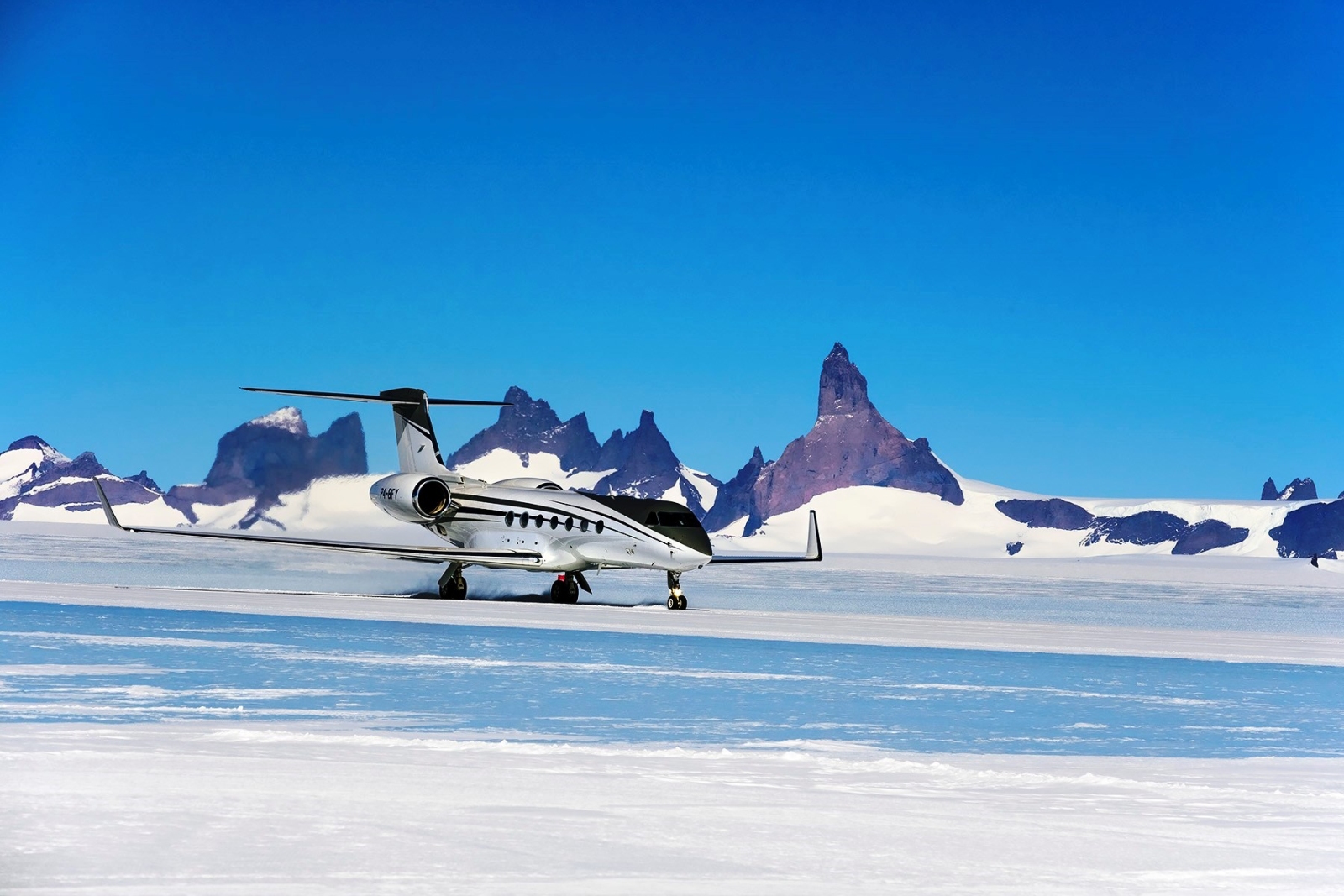 Private Jet in Antarctica