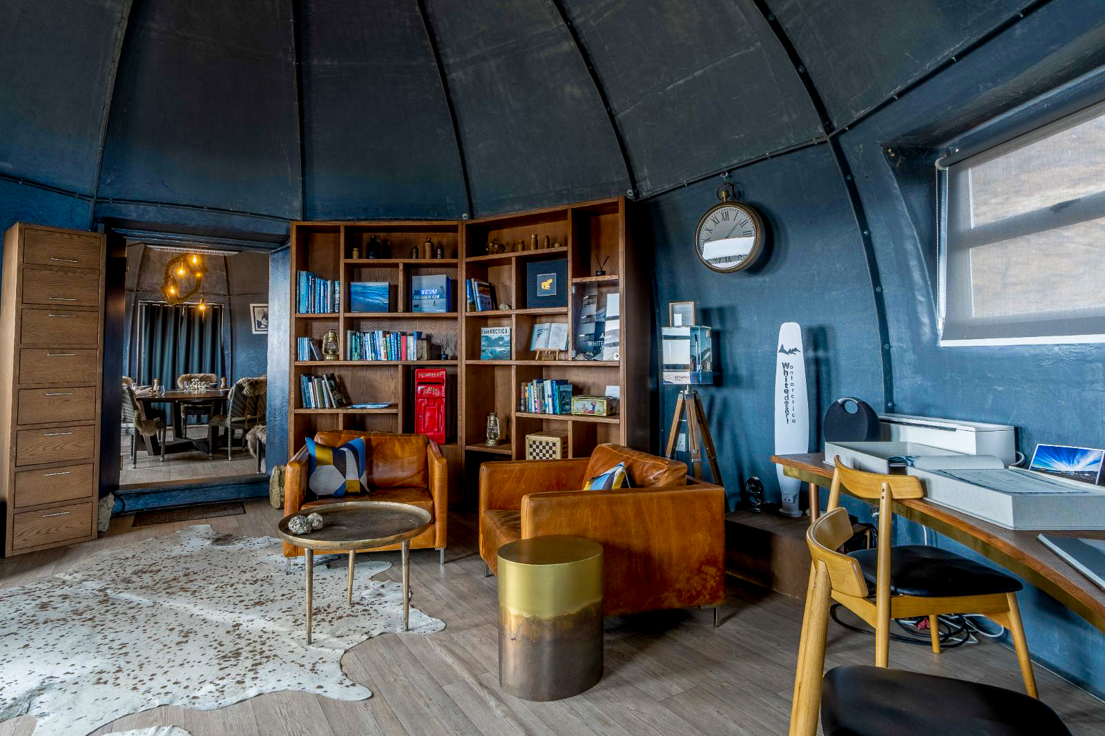 Living area at Whichaway camp by White Desert in Antarctica