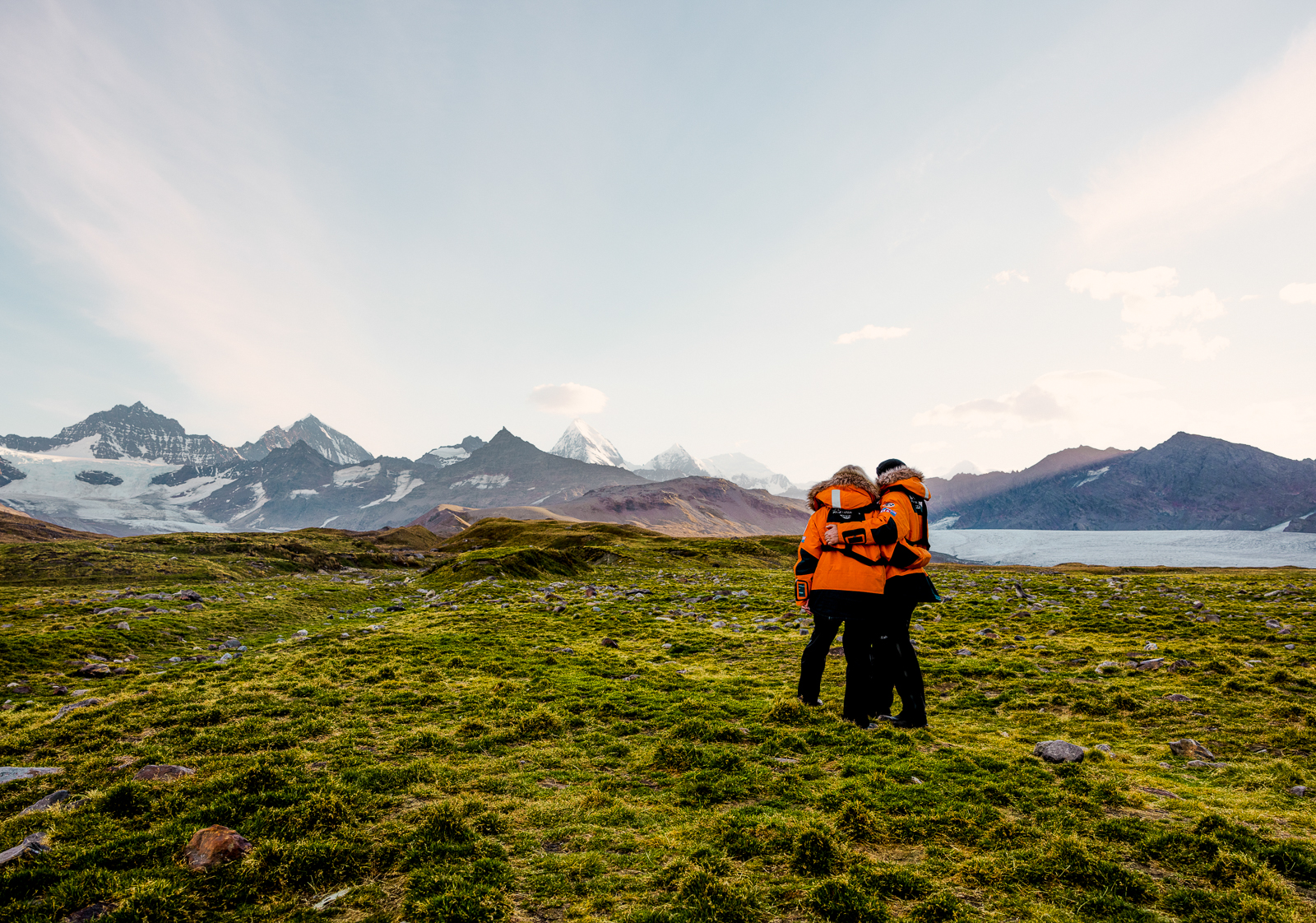 Trekking on South Georgia in Antarctica