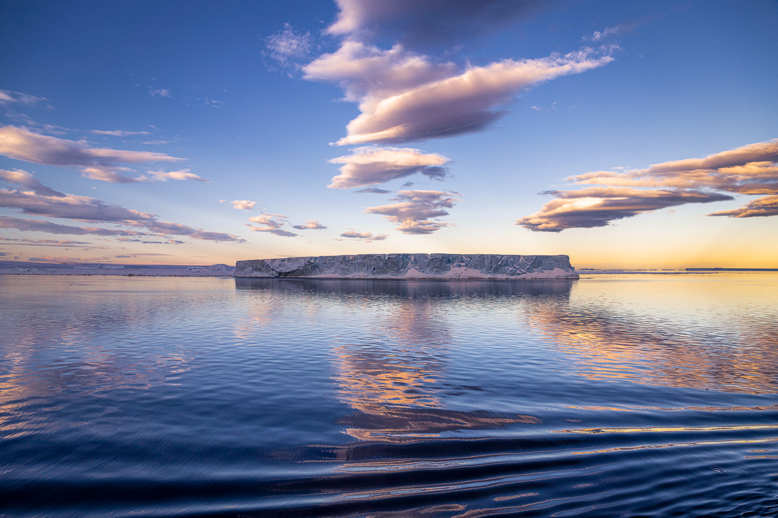An iceberg in the Weddell Sea in Antarctica